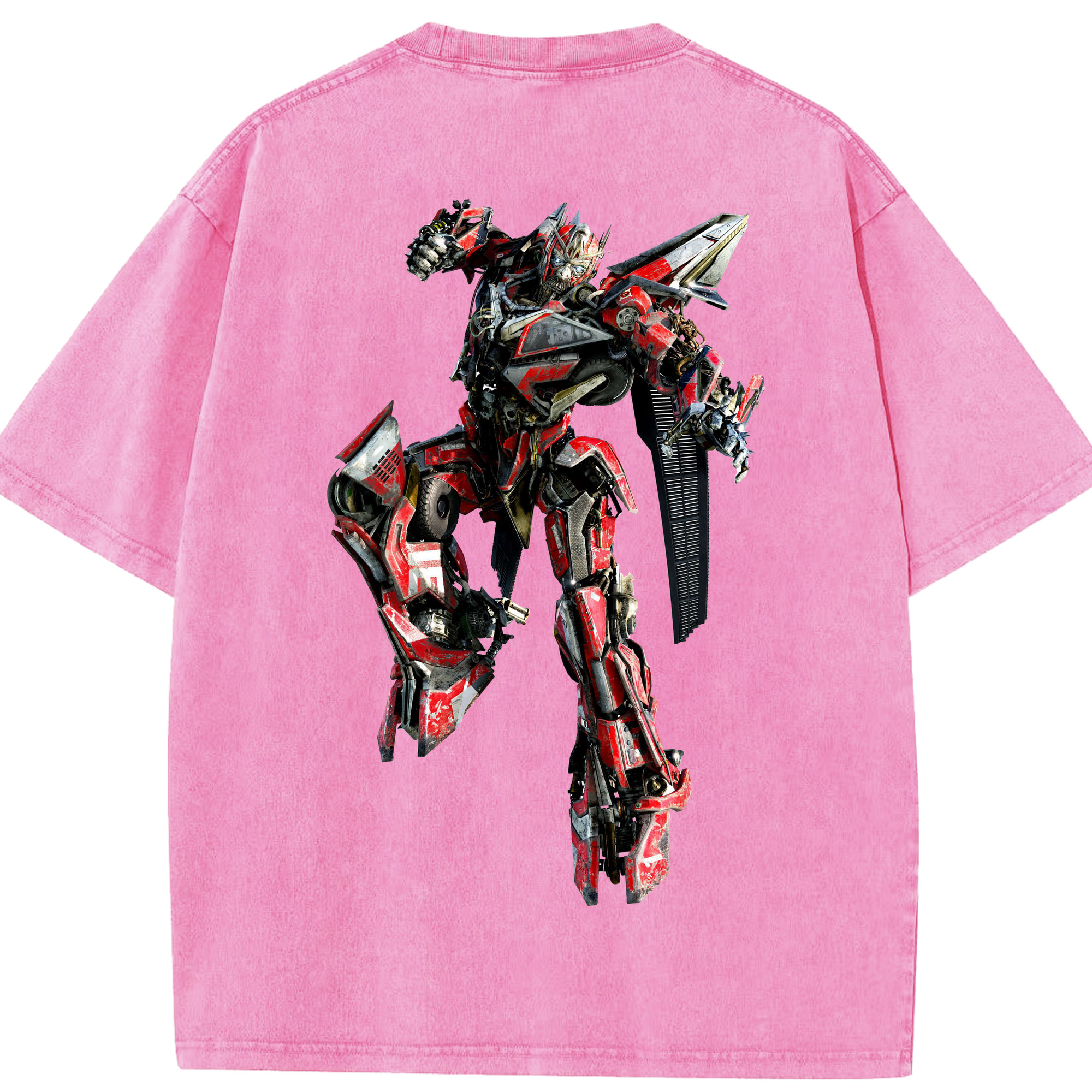 （画像用）  綿100% ヴィンテージ風 半袖Tシャツ（背面プリント）